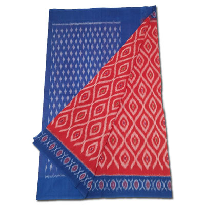 "Ikkat Printed handwoven Cotton saree IKKM -17(Without blouse) - Click here to View more details about this Product